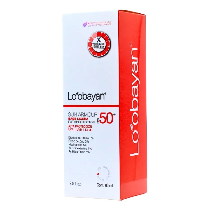 Loobayan Sun Amour Fotoprotector Base Ligera Fps 60ml Alta Protección