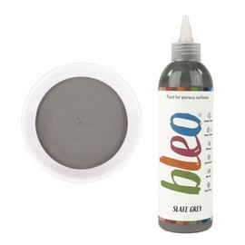 Guild Lane Bleo Fabric Paint – Upcycle & Transform Textiles, Wood and Cork – Non-Toxic, Waterproof & Fade-Resistant – Easy to Apply Paint (Slate Grey, 250ml)