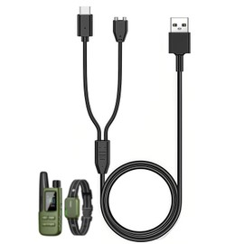 Emilydeals Charger for Jugbow/Delupet/Yawpet Dog Training Collar, 2 in 1 Magnetic USB-C Charging Cable Cord for Dog Shock Collar (1 Pack)