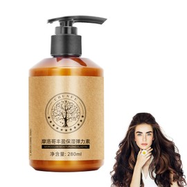 Haarspülung für Locken, Langanhaltendes Styling, Feuchtigkeitsspendende Elastizität, Glättet krauses Haar, Pflegen Sie Ihr Haar, Feuchtigkeitsspendender Styling Bouncy Conditioner, 300G