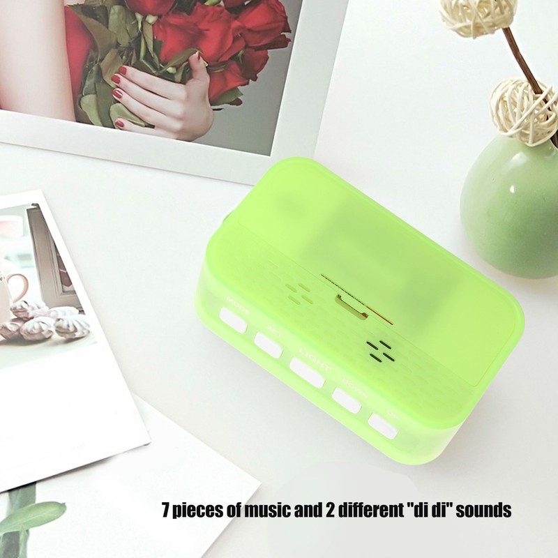 LCD Kids Alarm Clock Backlight Musical Alarms Countdown Timer Function