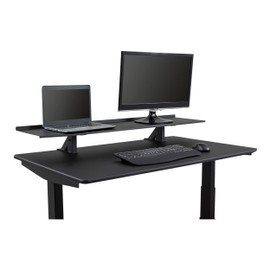 Stand Up Desk Store Clamp-On Adjustable Height Desk Shelf Monitor Stand (48" Wide)