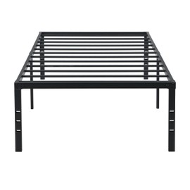 LUMISOL Twin Size Bed Frame, Heavy Duty Metal Bed Frame, Easy Assembly, No Noise, Black