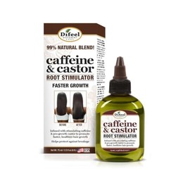 Difeel Caffeine & Castor Root Stimulator for Faster Hair Growth 2.5 oz.