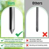 Coldairsoap 32"-48" Stainless Steel Soil Probe Rod with Gloves