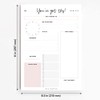 Boost Productivity with Undated Daily Planner - 50 Tear-Off Sheets