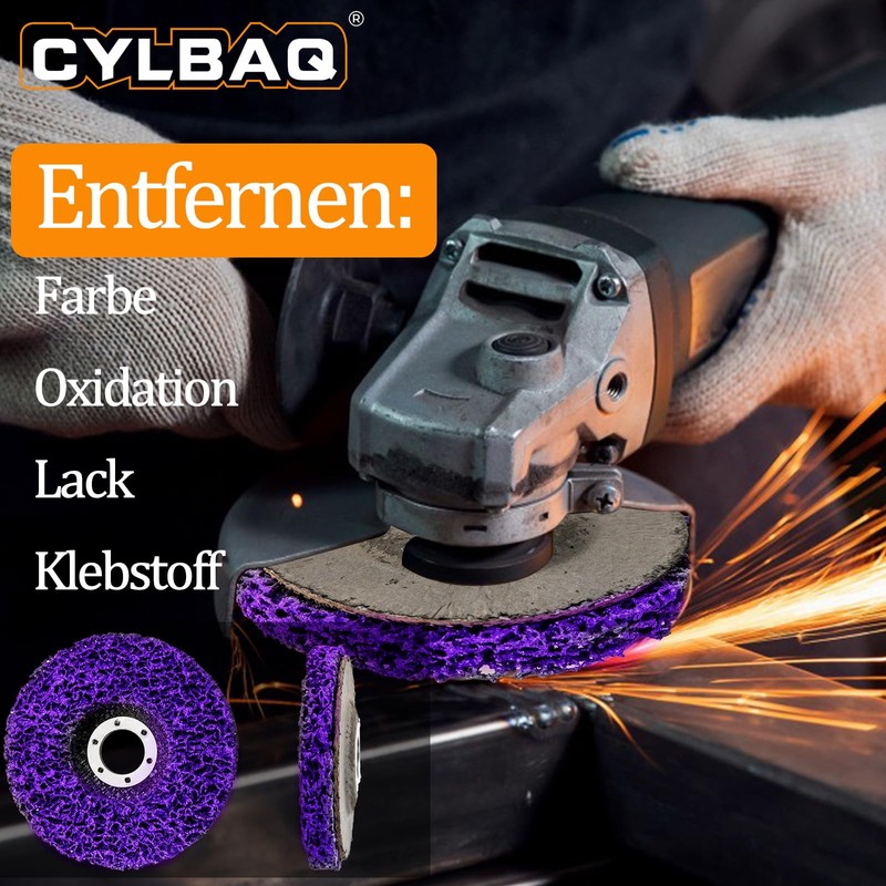 CYLBAQ 115 mm CSD Sanding Disc, Pack of 6 Grinding