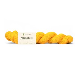 PASCUALI Alpaca Lace, 100% Alpaca Wool, Alpaca Wool for Knitting and Crocheting, 1 Strand - 50 g, Colour: Curry 40