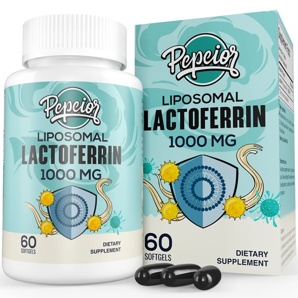 Pepeior Liposomal Bovine Lactoferrin 1000 mg - Higher Absorption -