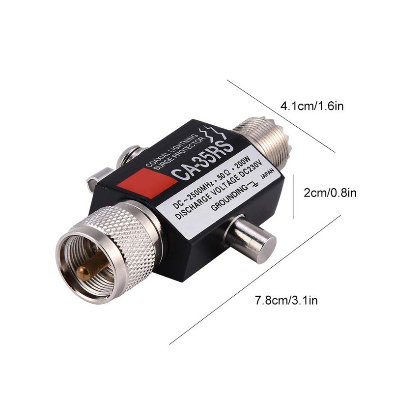 Coaxial Protector tv Antenna Arrestor Male to Female UHF Connector