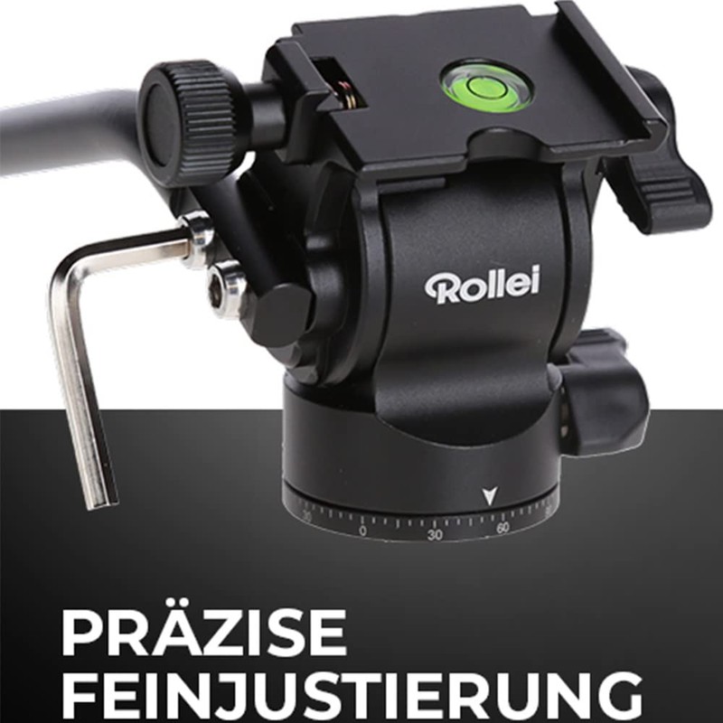 Rollei V5I Video Tripod Head for Light and Soft Movements,