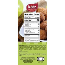 Katz Gluten Free Cinnamon Donut Holes | Dairy Free, Nut Free, Soy Free, Gluten Free | Kosher (3 Packs, 6 Ounce Each)