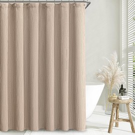 NDDYCU Beige Boho Shower Curtain with Arch Pattern Mid Centray 72 * 72