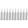 10Pcs Solder Iron Tip Brass Internal Heating Lead Free Soldering