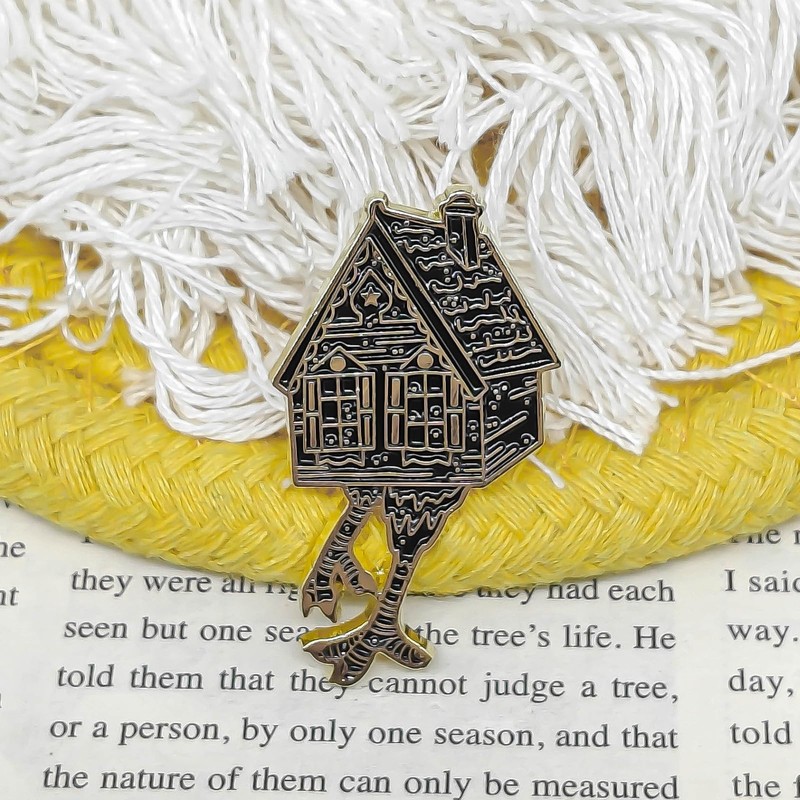 Witch Pin Baba Yaga Enamel Pin - Gothic Series -