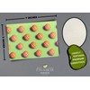 Fava Bean Productions PickleBall Pattern Neon Greeting Card (5X7 inch)