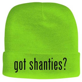 BH Cool Designs got Shanties? - Men's Soft & Comfortable Beanie Hat Cap, Neon Green, One Size