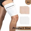 2 Paar Damen-Oberschenkelbandagen, scheuerfrei, reibungsfrei, rutschfestes Silikon (Haut und Weiß,
