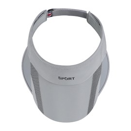 Summer Sun Visor Hat with Retractable Brim, Sun Golf Visor Hats Beach Hats for Men Women (US, Alpha, One Size, Gray)