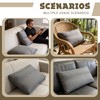 varrisin Shredded Foam Sofa Back Cushions Replacement Soft Couch Pillow