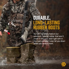 LaCrosse ZXT Irrigation 26" Hip Waders for Men - Waterproof, Durable Rubber Boots for Men with Adjustable Strap & Traction Outsole, OD Green - 13 M