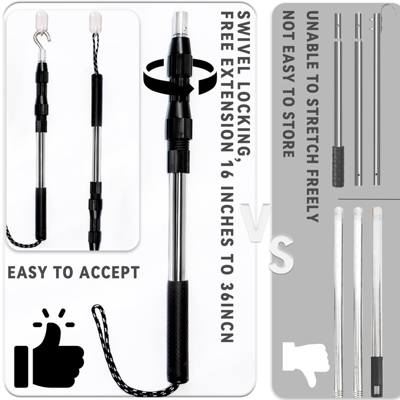 Attic Ladder Pull Down System，Attic Pull Down Hook with Extendable