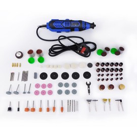 135W Corded Rotary Tool Hobby Craft Mini Drill Grinder Multi Rotary Tool Set with Modeling Case 252pcs Accessory for DIY Cutting Sanding Grinding