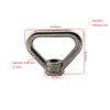 2pcs M14 Triangular Eye Nuts 304 Stainless Steel High Strength