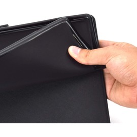 YGoal Case for Blackview Tab 12 Pro, Premium PU Leather and TPU Back Case Stand Lightweight Cover for Blackview Tab 12 Pro 10.1 Inch Tablet, Black