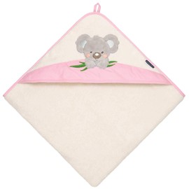 Morgenstern Children's Hooded Towel 100 x 100 cm Koala Pink