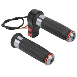 Empuñadura de Acelerador de Bicicleta Eléctrica, Acelerador de Empuñadura de Acelerador de Velocidad de 3 Engranajes de Acelerador de Bicicleta de Scooter Eléctrico Universal (Avance y retroceso + regulación de velocidad de)
