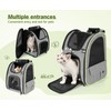 Pecute Cat Carrier Backpacks, Expandable Cat Backpack with Breathable Mesh,