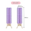 LIKENNY Purple 2 Pieces Magic Curler Hand Winding Curler Oval