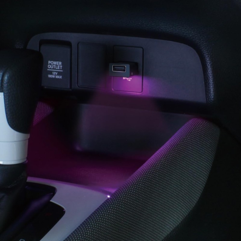 Tsuchiya Yak PF-398 Car Supplies, LED Illumination, Ambient, Rainbow Mini,