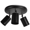 GU10 Ceiling Spotlight Holder 3 Head Rotating Lamp Base Fixture