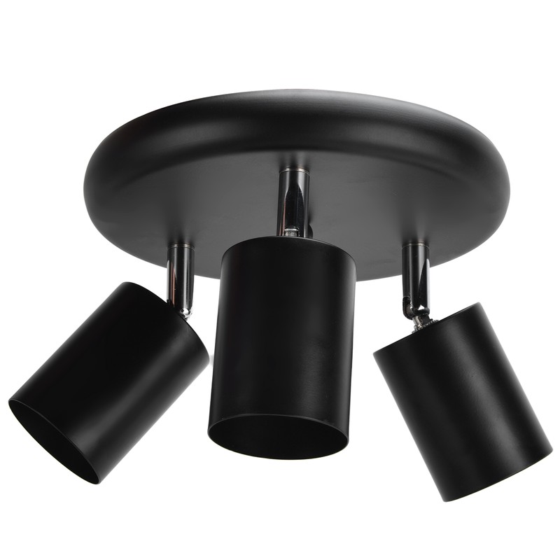 GU10 Ceiling Spotlight Holder 3 Head Rotating Lamp Base Fixture