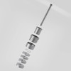 Scheffinger EM3plus two-handed lock, silver, additional security for burglary protection,