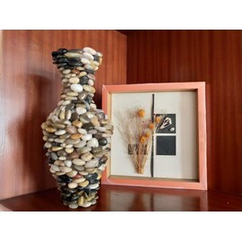 10lb Natural Decorative Polished Mixed Pebbles - Pebbles Polished Gravel，Small Decorative River Rock Stones for Fresh Water Fish Animal Plant Aquariums, Landscaping, Home Decor etc. (160-Oz Bag)