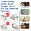WFLNHB 150cm/59inch Airless Paint Sprayer Spray Gun Tip Extension Pole