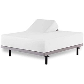 Split Head Mattress Protector King - Adjustable Split-King Size, 100% Terry Cotton Surface - Split Head Mattress Protector - Split Down 34 inches from The top (White Solid)