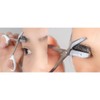 Green Bell Stainless Steel Eyebrow Scissors with Comb (White)