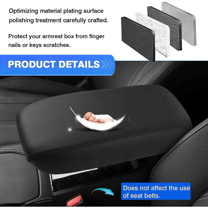 CAR CONSOLE COVERS Fits Maverick 2022-2023 Armrest Anti-Scratch Leather Protector