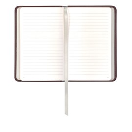 Leatherpress Classic Leather Notebook Journal, Softcover, Cacao Brown, Pocket (3.8" x 5.7"), 186 Ruled Pages, Heritage Collection, Table of Contents w/Numbered Pages