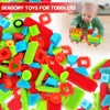 Bristle Blocks,Interlocking Building Blocks Construction Toys for 3 4 5