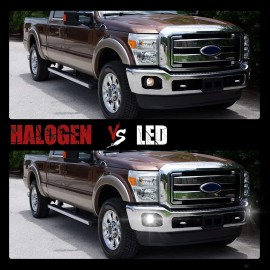 BUNKER INDUST LED Fog Light with Daytime Running Lights for Ford F250/F350/F450 2011 2012 2013