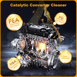 Catalytic Converter Cleaner, 3Pcs Auto Parts Engine Cleaner, Exhaust System Pipe Carbon Removal Treatment Additive Oil, Fuel System Treatment Oil for Gas and Diesel Car