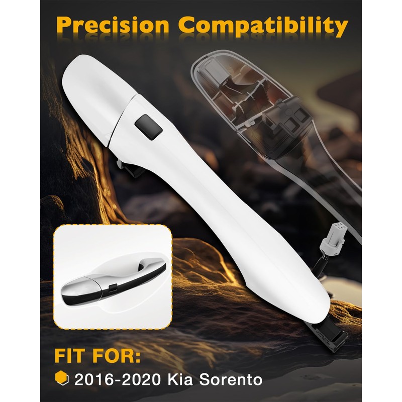 Gledewen Front Right Handle w/Smart Keyless Entry System, Compatible with