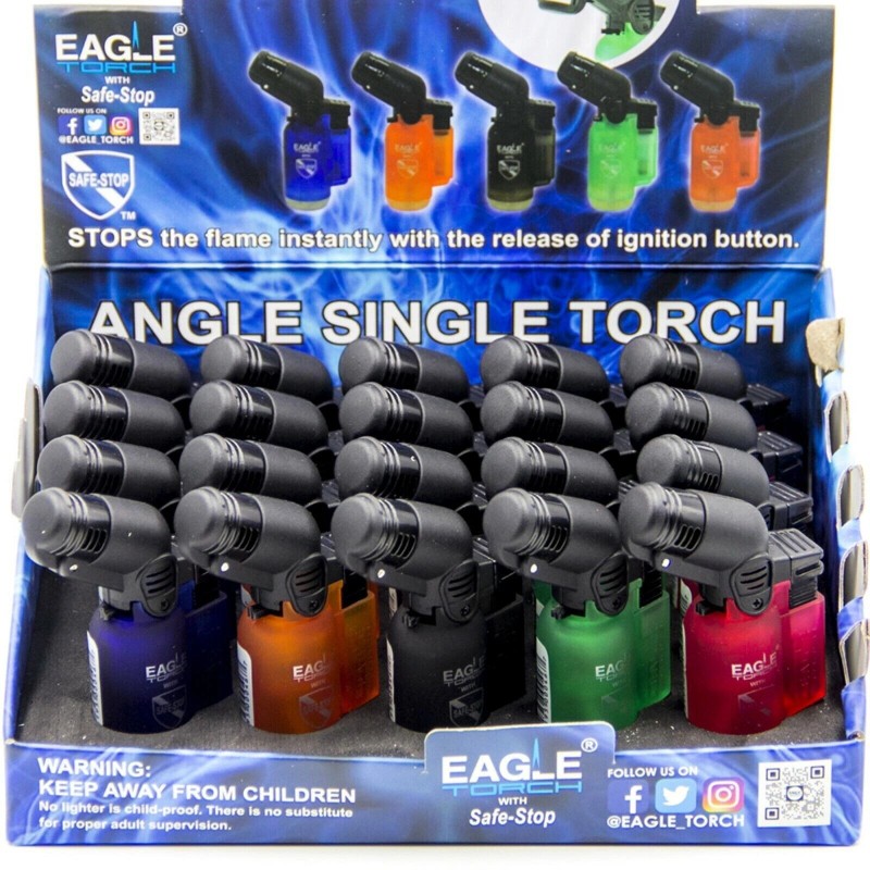Eagle Jet 45 Degree Angle Flame Torch Lighter Refillable Windproof