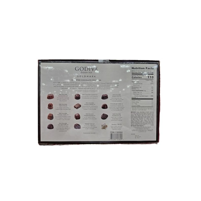 Godiva Assorted Chocolate Creations Spring Box 27 Pieces