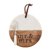 Mud Pie Mr. And Mrs. Board Set, multicolor, board 9"